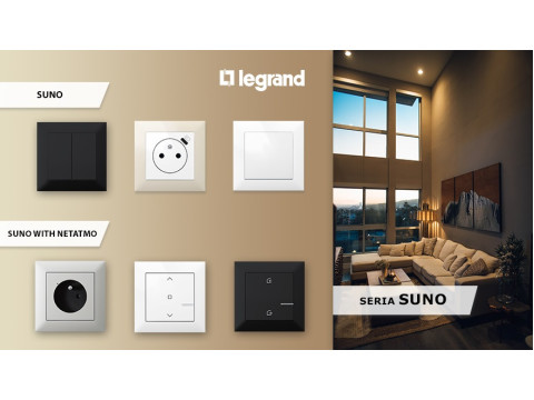Новинка от Legrand - серия розеток и выключателей SUNO New