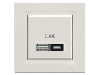 Schneider Electric представила новые USB-розетки серии Asfora мощностью 21 Вт