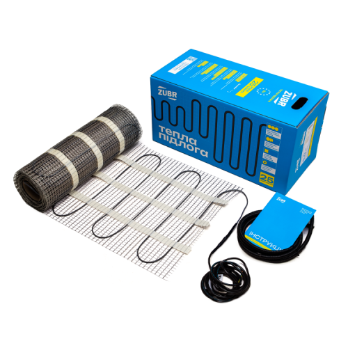 Нагревательный мат 10 кв. м, 1600Вт, ZUBR DC Mat 1600 / 10 кв.м.