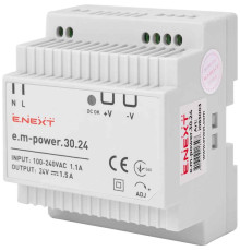 Блок питания 24 В DC, 30 Вт на din-рейку, e.m-power.30.24 Enext