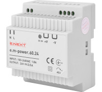 Блок питания 24 В DC, 60 Вт на din-рейку, e.m-power.60.24 Enext