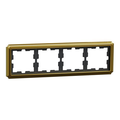 Рамка 4 поста, золото 24 карата, D-Antique Merten
