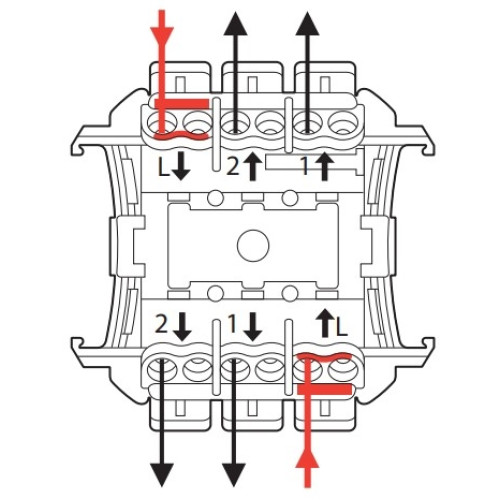 Выключатель IP55 2-клавишный, IP55, белый, 69625 Legrand