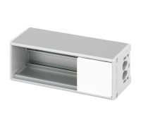 Розеточный блок на 2 (3) розетки К45, белая заглушка, Ofiblock COMPACT Simon KFC202/9