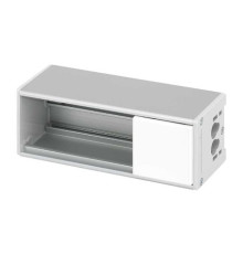 Розеточный блок на 2 (3) розетки К45, белая заглушка, Ofiblock COMPACT Simon KFC202/9
