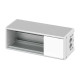 Розеточный блок на 2 (3) розетки К45, белая заглушка, Ofiblock COMPACT Simon KFC202/9