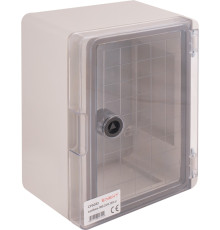 Щит ударопрочный 180х240х130мм с прозрачной дверцей, IP65, e.plbox.180.240.130.tr Enext