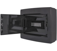 Щит черного цвета на 12 модулей, навесной, e.plbox.pro.n.12b.black ENEXT CP32912B