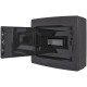 Щит черного цвета на 12 модулей, навесной, e.plbox.pro.n.12b.black ENEXT CP32912B