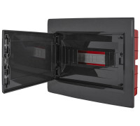 Щит черного цвета на 12 модулей, встраиваемый, e.plbox.pro.w.12b.black ENEXT CP12912B