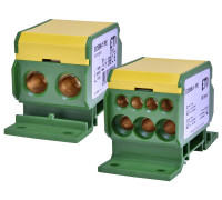 Блок распределительный на din-рейку 160А, 1 полюс, EDBM-1/PE, ETI 1102411