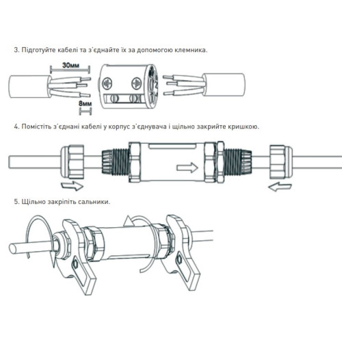 Соединитель кабельный водонепроницаемый, IP68, e.wcc.cnp20 Enext s2039101