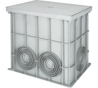Колодец кабельный пластиковый 360х260х320 мм с крышкой, e.manhole.360.260.320.cover Enext CP362632