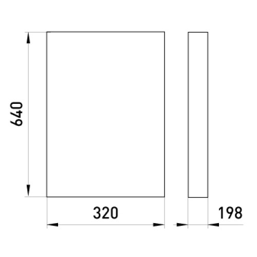 Ящик ЯПРП-250А, перекидной рубильник BP32-35B71250, IP54, Enext