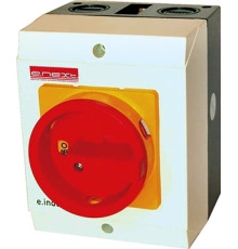 Пакетный выключатель (0-1) в корпусе 63А, 4 полюса, e.industrial.sb.1-0.4.63 Enext i0360010