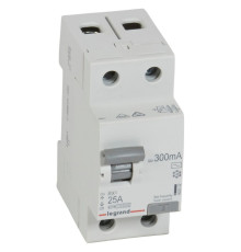 УЗО 25А 300мА , 2 полюса, тип АC, 402032 Legrand RX3