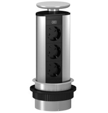 Выдвижной блок розеток в стол 3x220В, OBO Bettermann