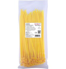 Кабельная стяжка 60мм х 3мм, желтый, e.ct.stand.60.3.yellow Enext s015010