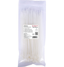 Кабельная стяжка 300мм х 5мм, белый, e.ct.stand.300.5.white Enext s015043