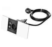 Розетка 220В с USB тип А+С в столешницу, белый, Versapad ASA 060.08F.00063