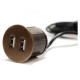Розетка USB тип А+С в мебель, состаренная бронза, Versapick ASA ASA-060.29Z.00039