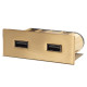 Розетка USB тип А+С в стол/мебель, золото, Versapick ASA ASA-060.29Z.00056