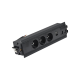 Врезной блок розеток в столешницу 3x220В + 2xUSB A+C + 2xKeystone для RJ45, черный, S485 Simon