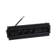 Блок розеток спиннер 3x220В + 2xUSB A+C + 2xKeystone для RJ45, черный, S486 Simon