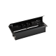 Выдвижной блок розеток в столешницу 3x220В + 2xUSB A+C + 2xKeystone для RJ45, черный, S487 Simon