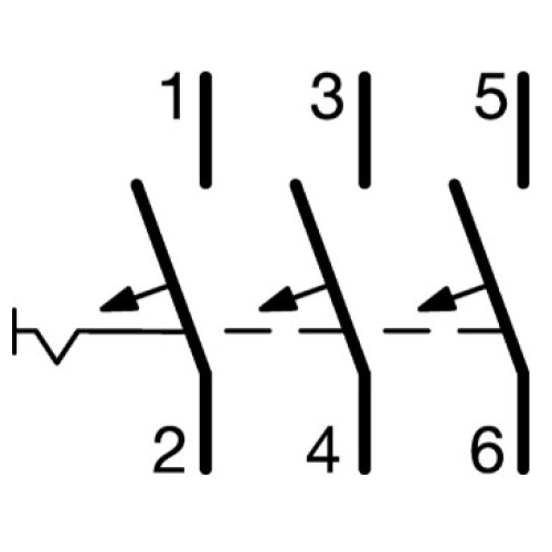 Автоматический выключатель 50 А, 3-фазный, хар-ка В, Hager MBN350