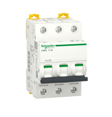 Автоматический выключатель 3А, 3 полюса, кривая C, IC60N Acti9 Schneider Electric
