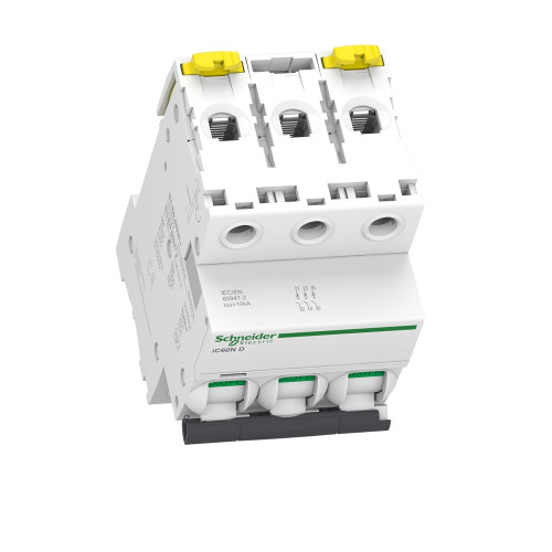 Автоматический выключатель 10А, 3 полюса, кривая D, IC60N Acti9 Schneider Electric A9F75310