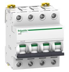 Автоматический выключатель 63А, 4 полюса, кривая C, IC60N Acti9 Schneider Electric