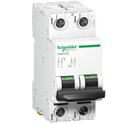 Автомат постоянного тока 10А, 250В/500В DC, 2 полюса, кривая C, C60H-DC Acti9 Schneider Electric