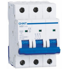 Модульный автомат 25А, 3 полюса, тип С, NB1-63 DB Chint