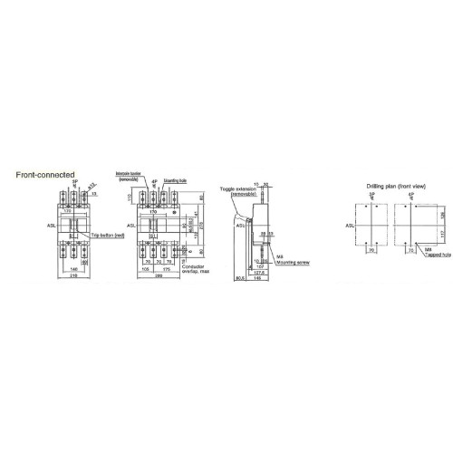 Силовой автомат 800 А, 3-фазный, EB2800/3LE ETIBREAK 2 ETI 4672180