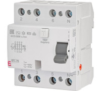Дифференциальное реле 63А, 100мА, 4 полюса, тип АС, EFI-P4 ETI
