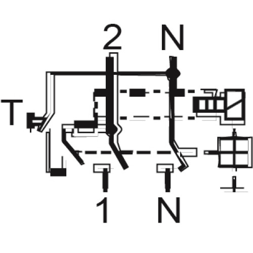 Дифференциальное реле 16А, 30мА, 2 полюса, тип А, EFI6-P2 ETI 2061260