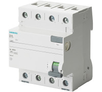 Устройство защитного отключения 63А, 30мА, 4 полюса, тип АС, Siemens