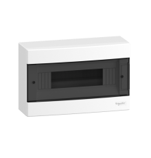 Электрический щит на 12 модулей, навесной, дымчатая дверь, Easy9 EU Schneider Electric
