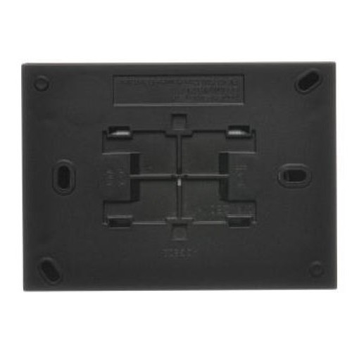 Розетка влагозащищенная двойная, IP44, черный, Aquaclick Simon
