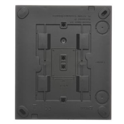 Розетка влагозащищенная четверная, IP44, черный, Aquaclick Simon