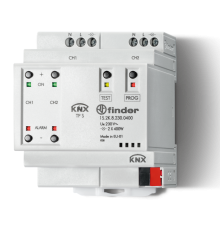 Диммер; 2 канала 400Вт 230В AC; KNX 30В DC; 100Вт CFL и LED; модульное; 70мм