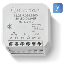 Диммер; YESLY; 8А; 12-24В DC; электронное; RI+диммер; Bluetooth; плавное; память; для LED-лент; 192Вт 24В, 96Вт 12В; распр. коробка