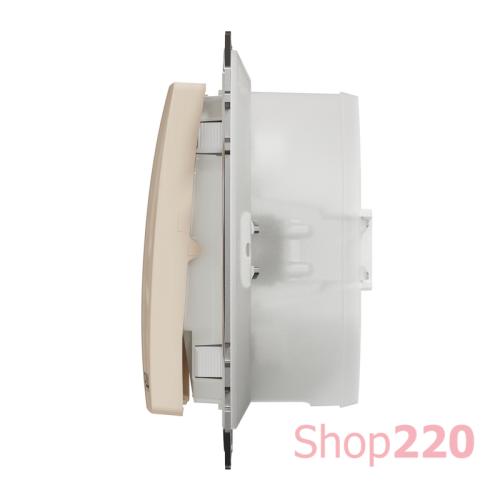 Выключатель 2-клавишный влагозащищенный IP44, бежевый, Sedna Design SDD212105