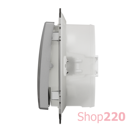 Выключатель 2-клавишный влагозащищенный IP44, алюминий, Sedna Design SDD213105