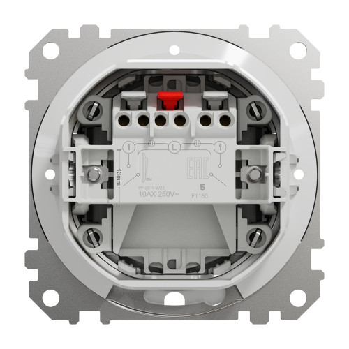 Выключатель 2-клавишный влагозащищенный IP44, черный, Sedna Design SDD214105
