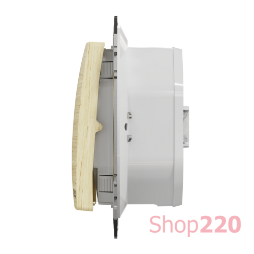Выключатель 2-клавишный влагозащищенный IP44, береза, Sedna Design SDD280105