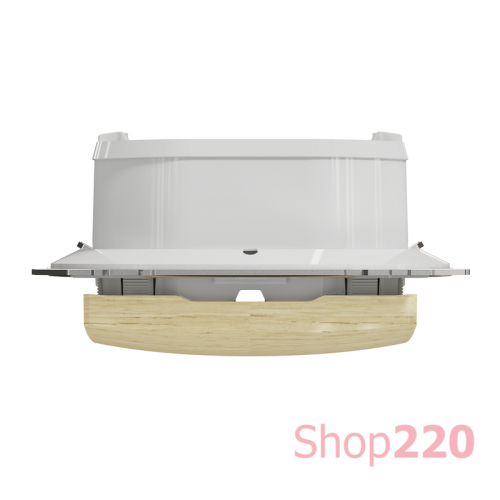 Выключатель 2-клавишный влагозащищенный IP44, береза, Sedna Design SDD280105