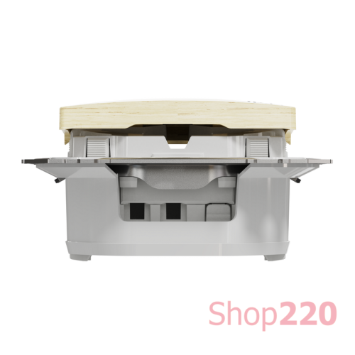 Выключатель 2-клавишный влагозащищенный IP44, береза, Sedna Design SDD280105